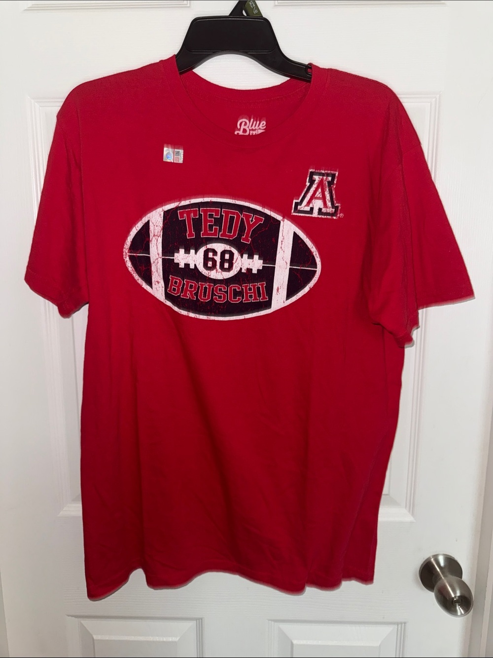 Blue 84 Red Graphic Crewneck Tee
